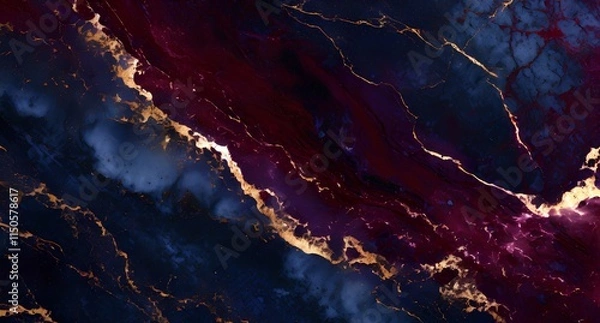 Fototapeta burgundy and blue marble background