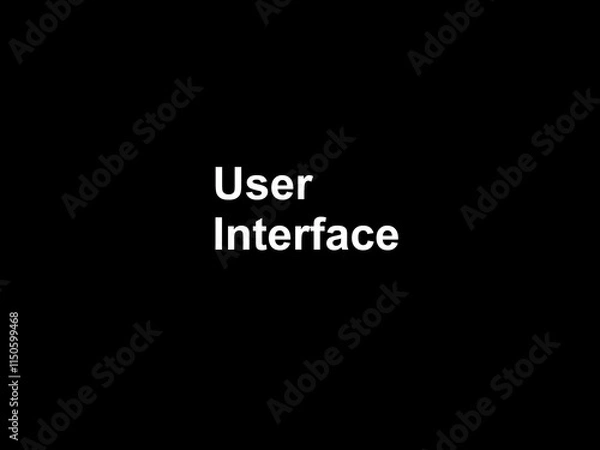 Fototapeta User Interface