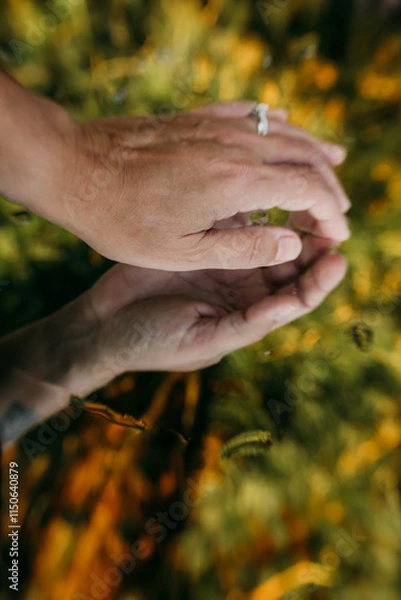 Obraz person in the forest