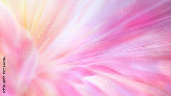 Fototapeta Ethereal Tulip Ballet: Abstract Floral Motion Blur in Bright Swirling Colors with Soft Focus and Warm Sunlight - Ultra-Detailed Garden Art