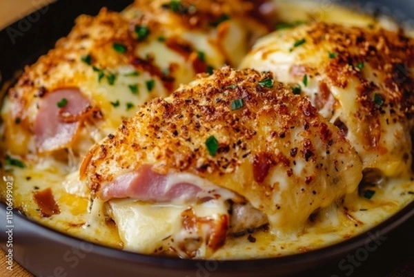 Fototapeta Savory Chicken with Creamy Sauce