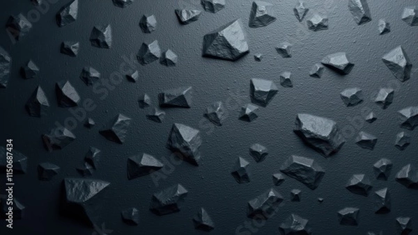 Fototapeta Dark Rock Climbing Slate Background Texture