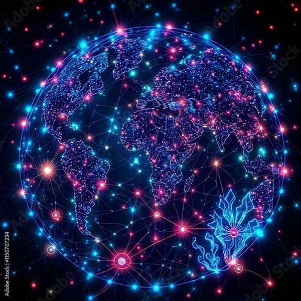 Obraz Galactic Quantum Internet Traffic