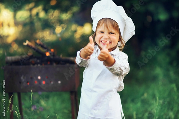 Obraz The child cook.