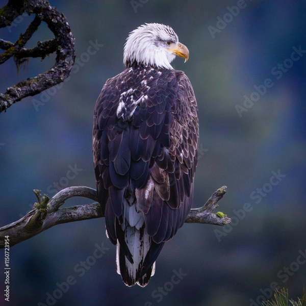 Fototapeta Eagle on branch.