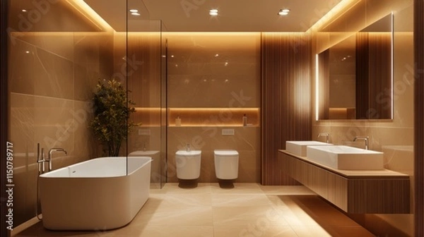 Obraz Luxurious Modern Bathroom Interior Design