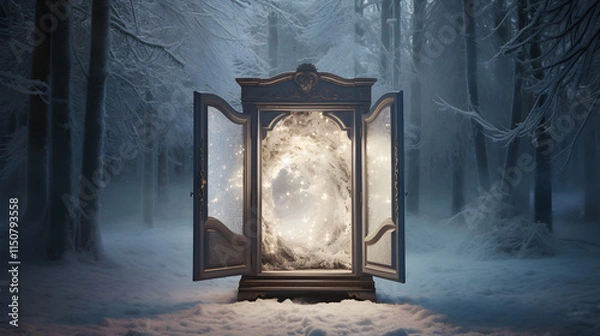 Fototapeta C.S. Lewis' Chronicles of Narnia: Enigmatic Gateway to the Enchanted World
