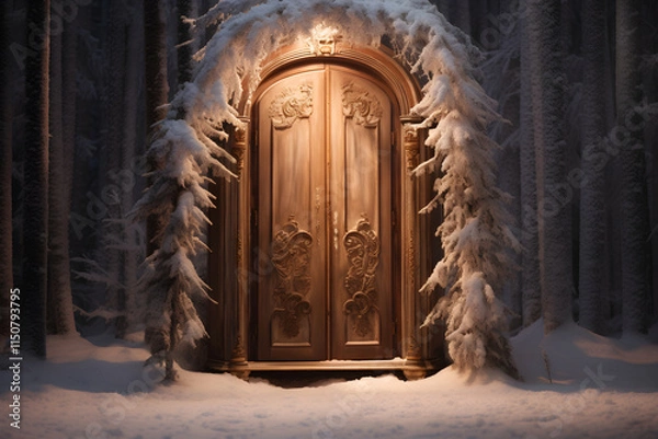 Fototapeta C.S. Lewis' Chronicles of Narnia: Enigmatic Gateway to the Enchanted World