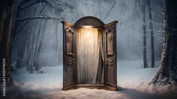 Fototapeta C.S. Lewis' Chronicles of Narnia: Enigmatic Gateway to the Enchanted World