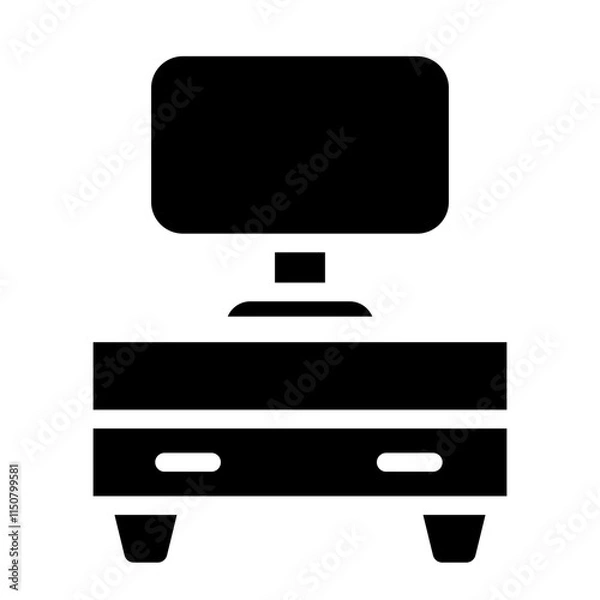 Fototapeta Television Solid icon