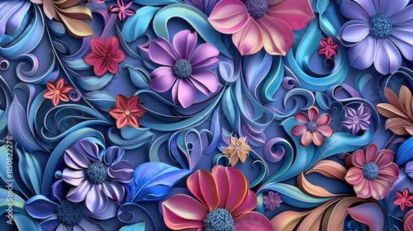 Obraz background with flowers