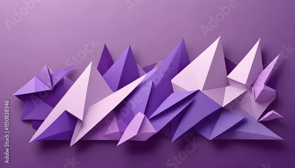 Fototapeta Clear Plain Shiny Warm Soft Vintage Bokeh Cloudy Wave Like Geometric Purple Background or Texture