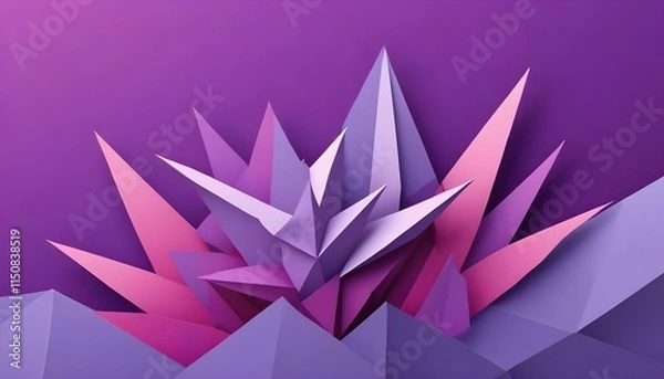 Fototapeta Clear Plain Shiny Warm Soft Vintage Bokeh Cloudy Wave Like Geometric Purple Background or Texture