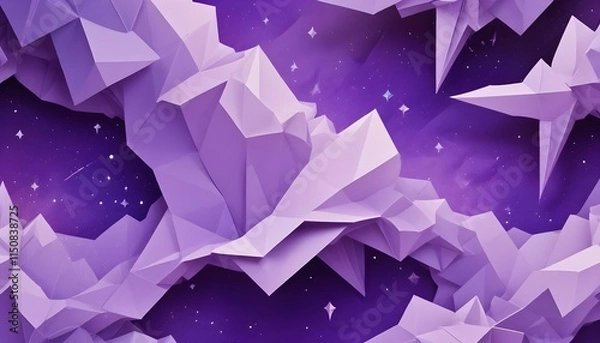 Fototapeta Clear Plain Shiny Warm Soft Vintage Bokeh Cloudy Wave Like Geometric Purple Background or Texture