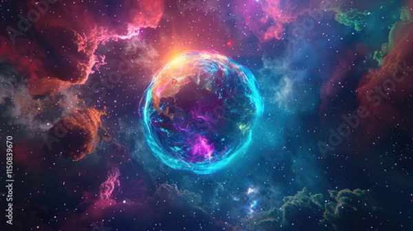 Fototapeta planet in space