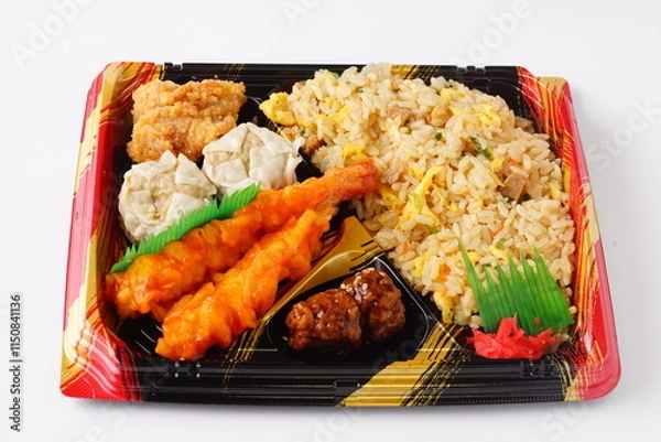 Fototapeta 中華弁当　炒飯