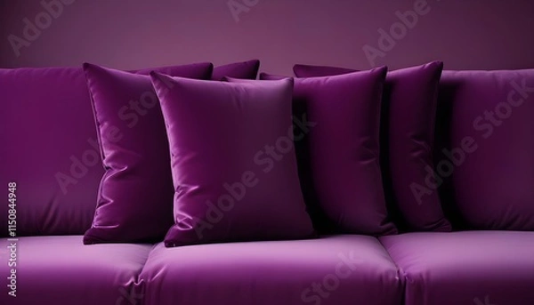 Fototapeta Clear Plain Shiny Warm Soft Vintage Bokeh Cloudy Wave Like Geometric Purple Background or Texture