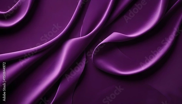 Fototapeta Clear Plain Shiny Warm Soft Vintage Bokeh Cloudy Wave Like Geometric Purple Background or Texture