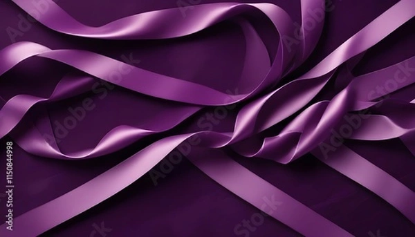 Fototapeta Clear Plain Shiny Warm Soft Vintage Bokeh Cloudy Wave Like Geometric Purple Background or Texture
