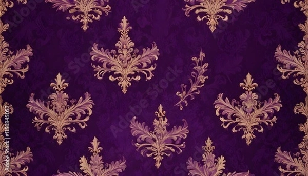Fototapeta Clear Plain Shiny Warm Soft Vintage Bokeh Cloudy Wave Like Geometric Purple Background or Texture