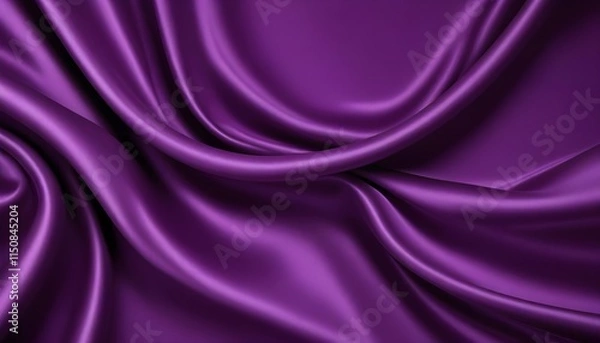 Fototapeta Clear Plain Shiny Warm Soft Vintage Bokeh Cloudy Wave Like Geometric Purple Background or Texture