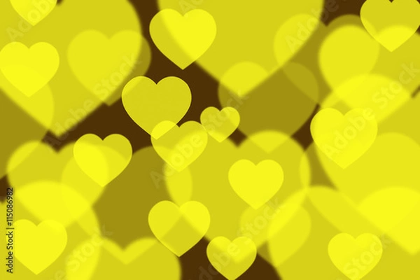 Obraz Yellow - Green bokeh background