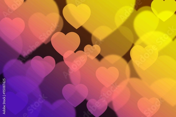 Fototapeta Heart bokeh background