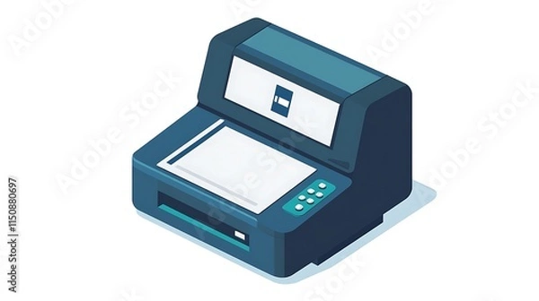 Fototapeta printer icon simple white background vector
