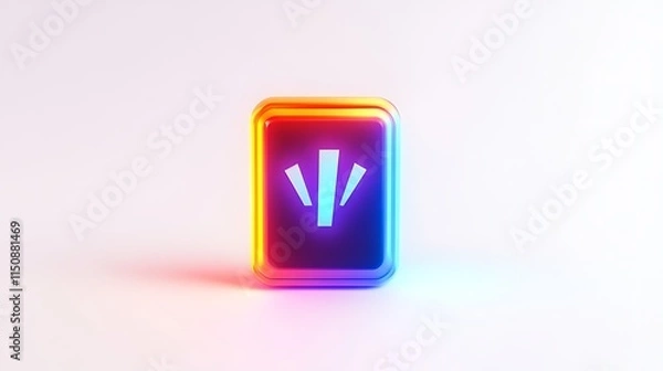 Obraz battery low icon simple white background vector