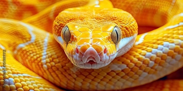 Fototapeta closeup snake looking at camera