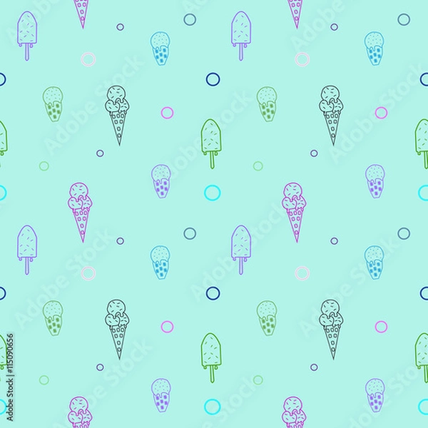 Fototapeta  ice cream pattern