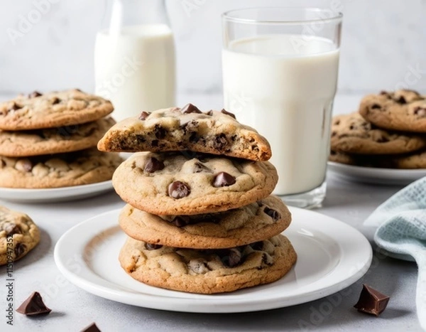 Obraz cookies and milk