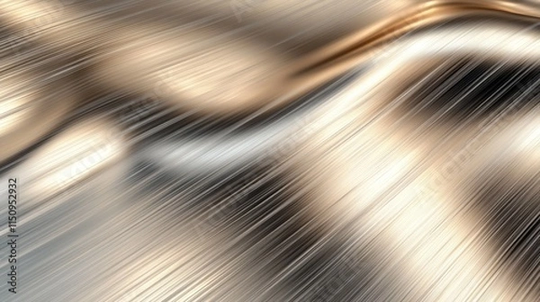 Fototapeta Closeup of a textured metal surface, an abstract study of industrial aesthetics and material detail