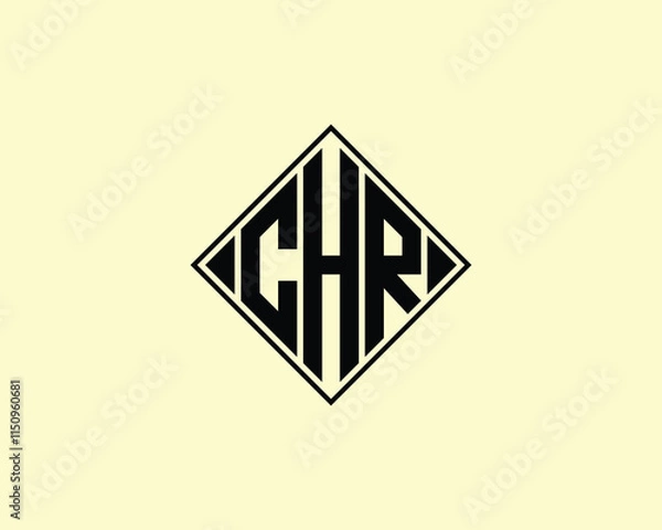 Fototapeta CHR logo design vector template. CHR