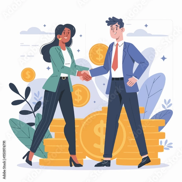 Obraz FlatillustrationA-157