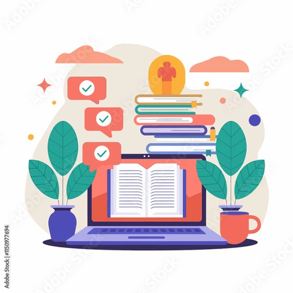 Obraz FlatillustrationA-188