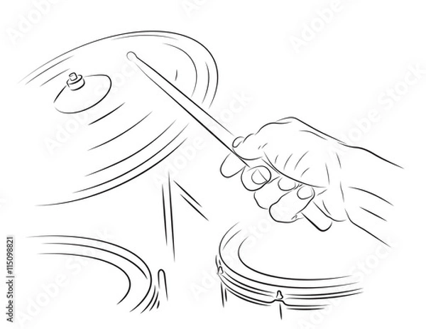 Fototapeta Playing drums