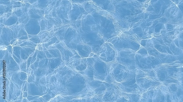 Fototapeta Rippling water surface underwater nature photography clear blue environment aerial view tranquility