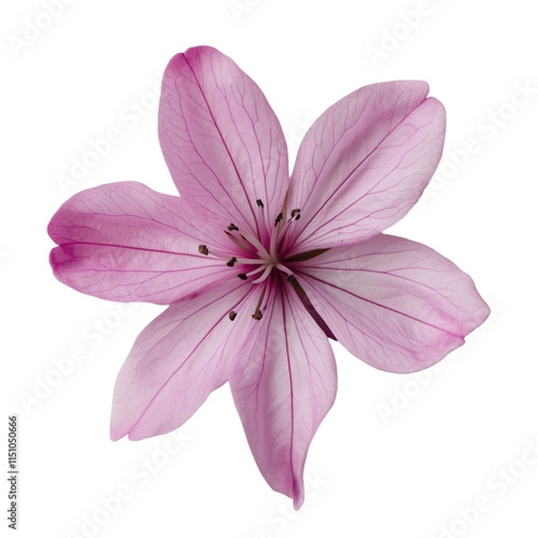 Obraz Pink Flower Petal Close-Up Isolated on Transparent Background