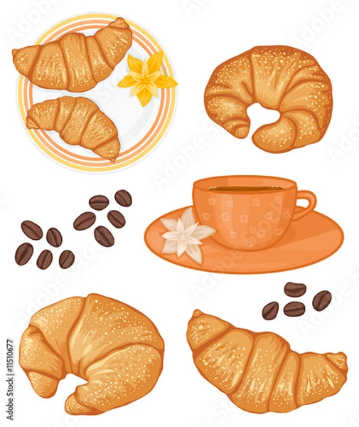 Obraz french breakfast set