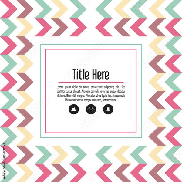 Obraz arrow icon. Cover background. Vector graphic