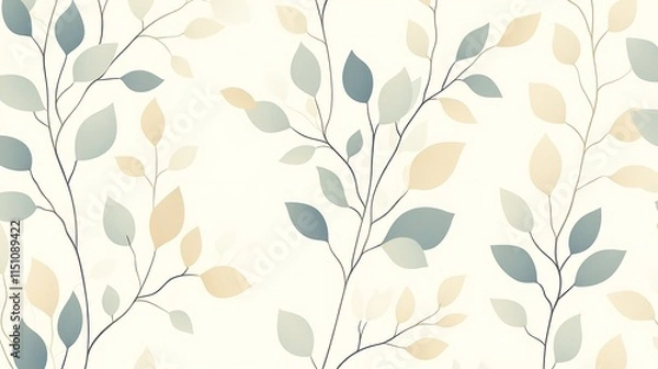 Obraz Branch leaf pattern.