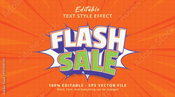 Obraz Flash Sale Editable Text Effect
