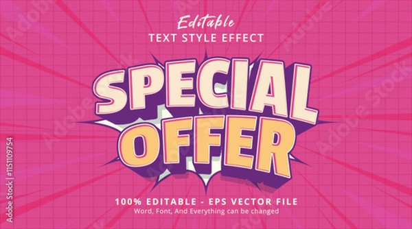 Obraz Special Offer Editable Text Effect