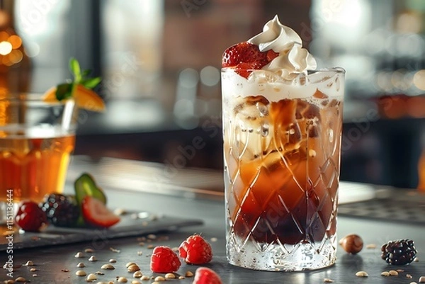 Obraz cocktail with strawberry