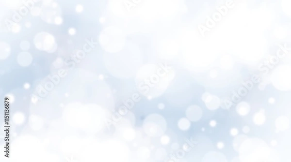 Fototapeta Soft snowflakes drift gracefully through a tranquil winter landscape, creating a peaceful and dreamy atmosphere perfect for winter-themed art and design