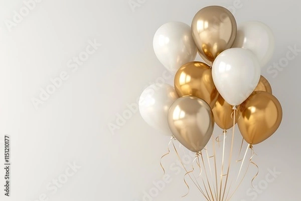 Obraz golden and silver balloons