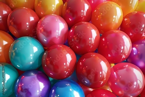 Obraz colorful balloons background