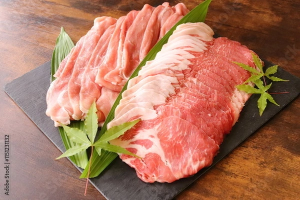 Obraz 国産豚盛り合わせ