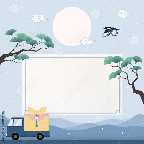 Obraz korean traditional background